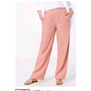 Denim & Co. Naturals Wide Leg Sweater Pant Sz S New Antique Rose Soft cozy